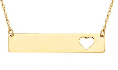 Frankie & Zoe Heart Cutout Layered Chain Necklace In Gold