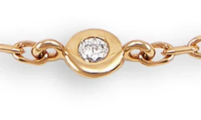 Frankie & Zoe Diamond Station Chain Bracelet In Gold