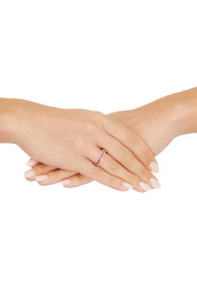 Frankie & Zoe Diamond & Ruby Band Ring In Multi