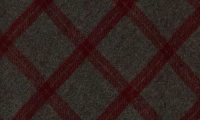 Renee C Plaid Knit A-line Skirt In Gray