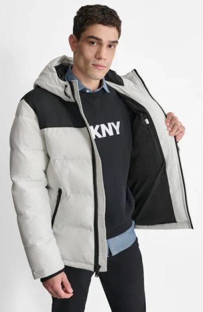 Dkny Puffer Jacket In White