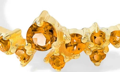 Ys Gems Citrine Stacking Ring In Gold