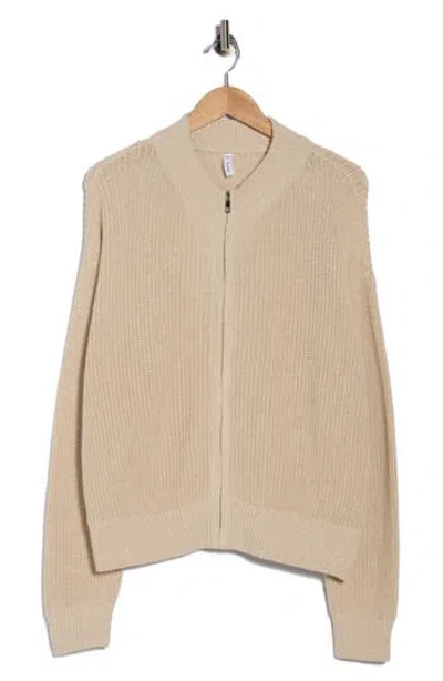 Wishlist Zip-up Sweater In Brown