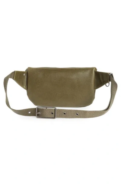 Matt & Nat Vie Faux Leather Belt Bag In Green