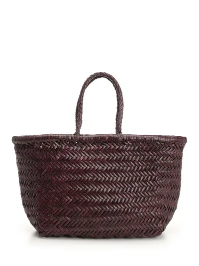 Dragon Diffusion Women Woven Leather Basket Small In Brown