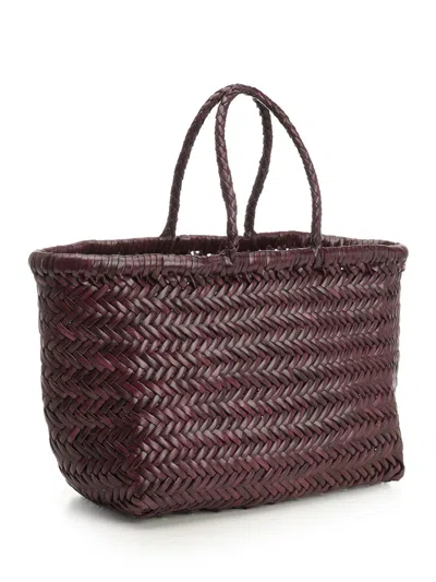 Dragon Diffusion Women Woven Leather Basket Small In Brown
