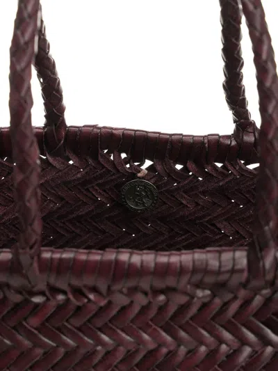 Dragon Diffusion Women Woven Leather Basket Small In Brown