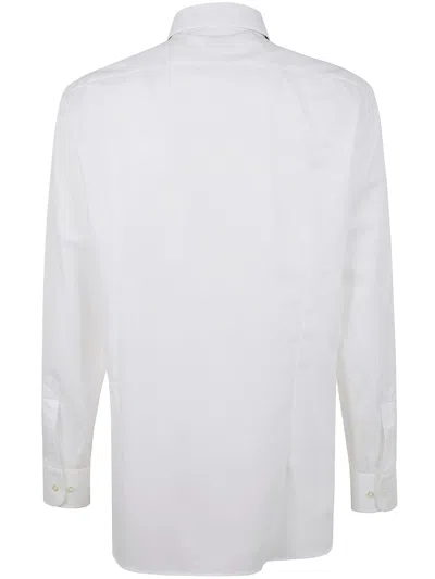 Etro Straight Shirt Long Sleeves Button Down Collar In White