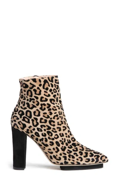 Beautiisoles Tessa Pointed Toe Platform Bootie In Brown