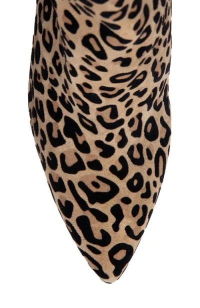 Beautiisoles Tessa Pointed Toe Platform Bootie In Brown