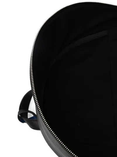 Karl Lagerfeld Monogram-pattern Zip Backpack In Black