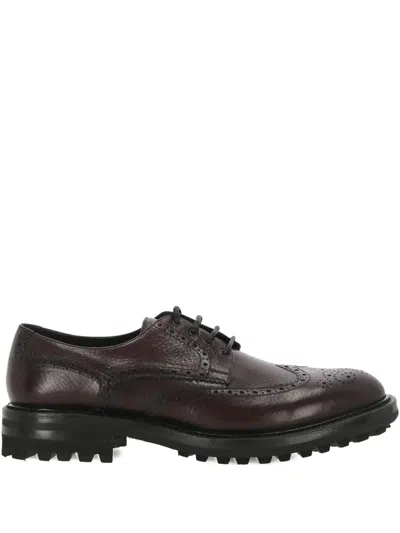 Ortigni Leather Brogues In Brown