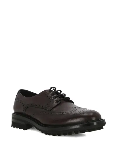 Ortigni Leather Brogues In Brown