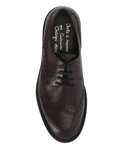 Ortigni Leather Brogues In Brown