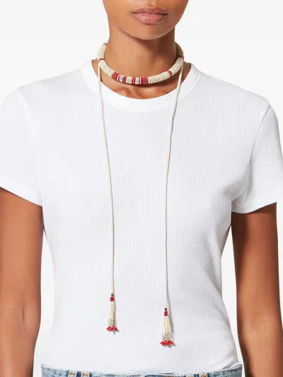 Isabel Marant Nina Beaded Necklace In Gold