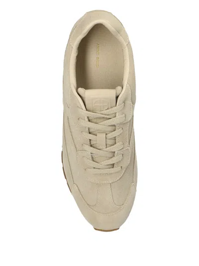 Anine Bing Suede Panelled Sneakers In Neutral