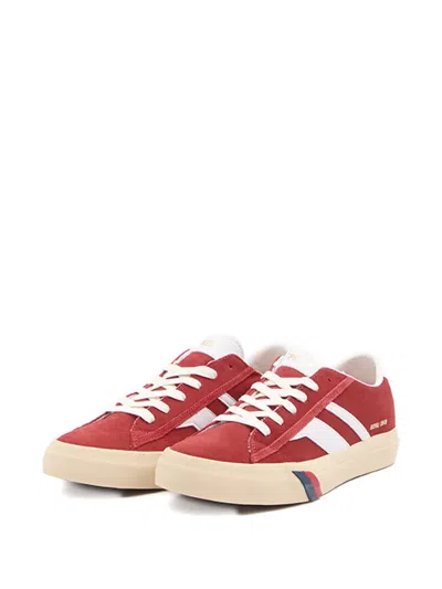 Pro-keds Suede Leather Racer 77 Sneakers In Red