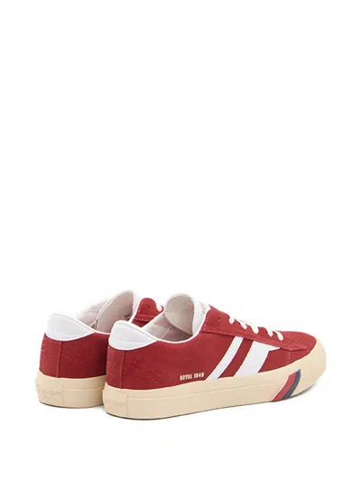 Pro-keds Suede Leather Racer 77 Sneakers In Red