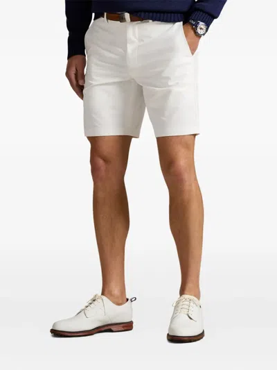 Polo Ralph Lauren Slim-fit Straight-leg Recycled-twill Golf Shorts In White