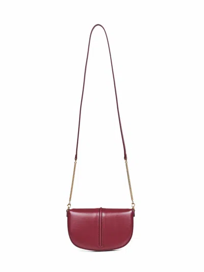 Fendi Burgundy Graphy Wallet On Chain Wallet In Burgundy