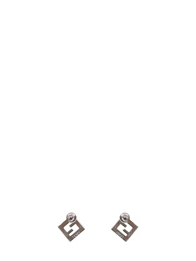 Fendi Forever Logo Earrings In Multi