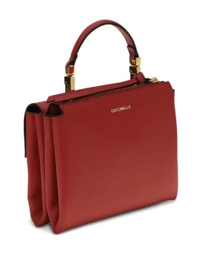 Coccinelle Small Arlettis Tote Bag In Red