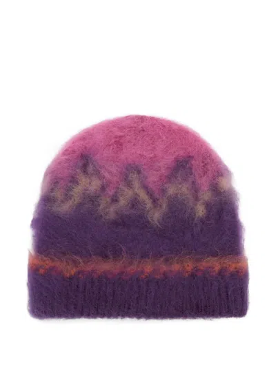 Isabel Marant Alessa Wool Beanie In Purple