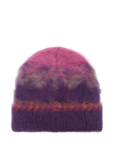 Isabel Marant Alessa Wool Beanie In Purple