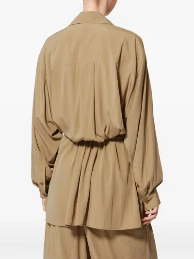 Isabel Marant Keren Drawstring Detail Jacket In Brown