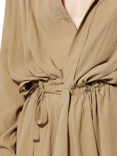 Isabel Marant Keren Drawstring Detail Jacket In Brown