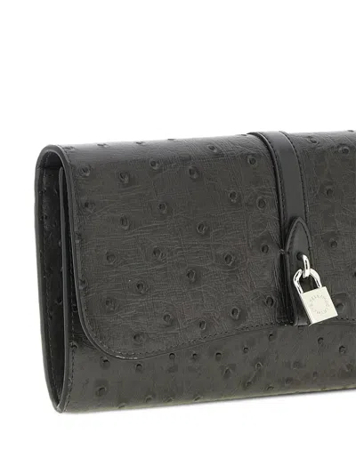 Stella Mccartney Ryder Rectangular Crossbody Bag Textured Strap In Black