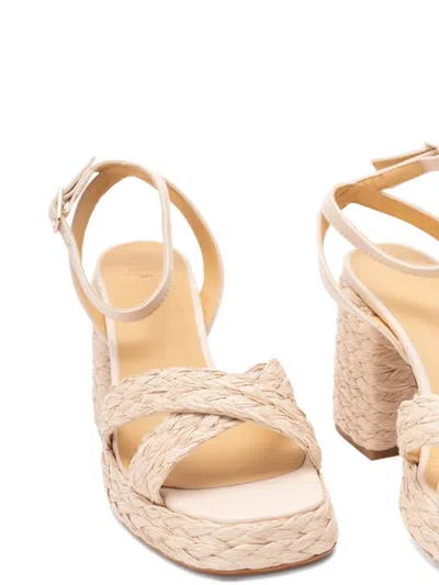 Castaã±er Raffia Woven Espadrilles In Neutral