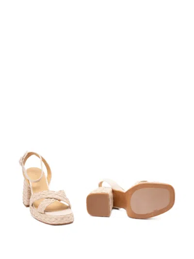 Castaã±er Raffia Woven Espadrilles In Neutral