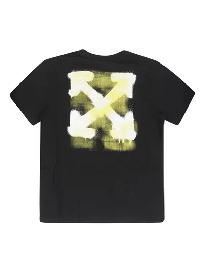 Off-white Logo Graphic T-shirt In Black