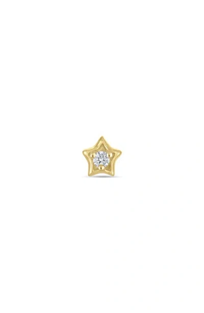 Maria Tash Diamond Solitaire Single Stud Earring In Gold