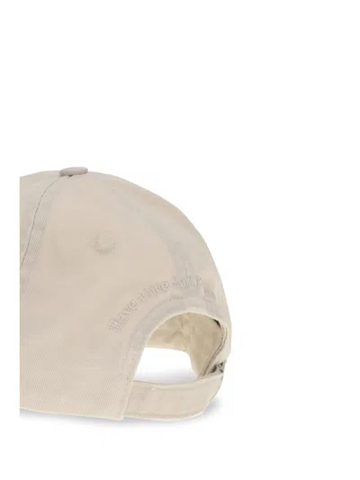 Ganni Women Washed Cotton Canvas Cap Emb In Multi