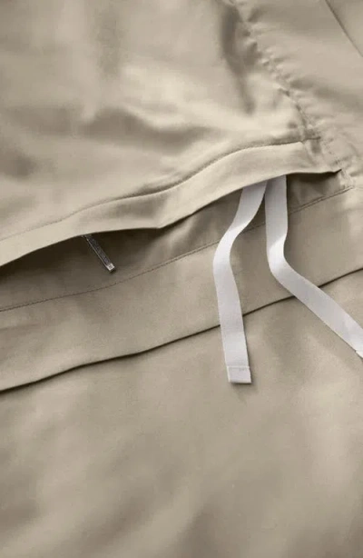 Boll & Branch Percale Hemmed 300 Thread Count Duvet Cover & Shams Set In Brown