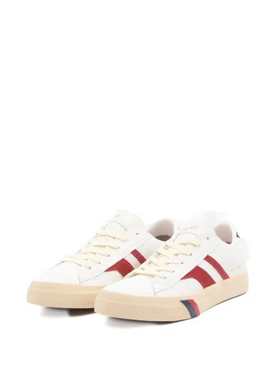 Pro-keds Racer 77 Red Suede Sneakers In White