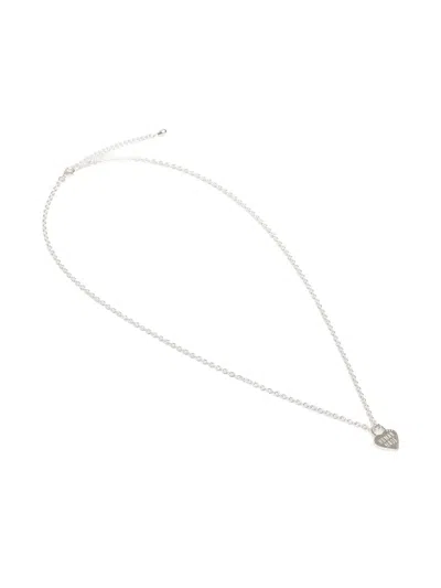 Human Made Hear-shapet Silver Necklace In Silver