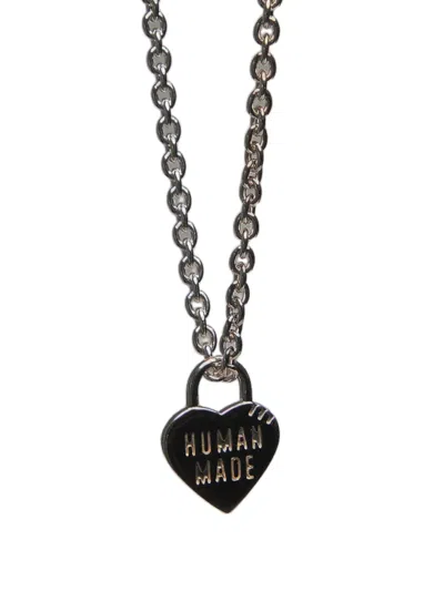 Human Made Hear-shapet Silver Necklace In Silver