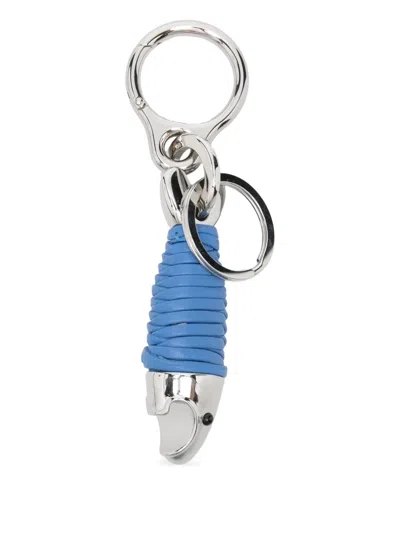 Loewe Bottle-opener Keyring In Blue
