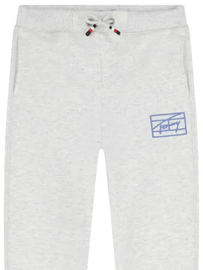 Tommy Hilfiger Junior Logo Trousers In Gray