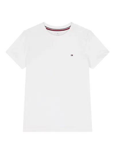 Tommy Hilfiger Junior Logo Cotton T-shirt In Red