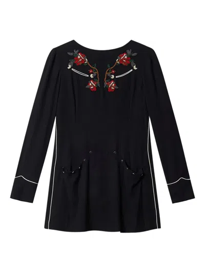 Isabel Marant Youma Beaded Mini Dress In Multi