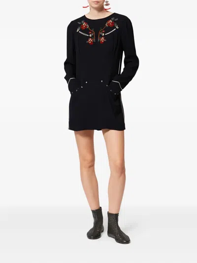 Isabel Marant Youma Beaded Mini Dress In Multi