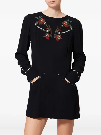 Isabel Marant Youma Beaded Mini Dress In Multi