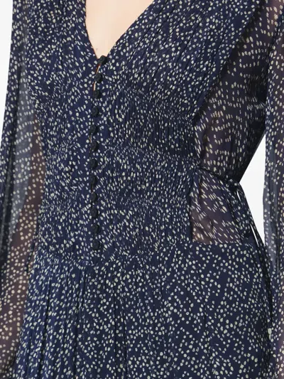 Isabel Marant Étoile Briane Polka-dot Midi Dress In Blue