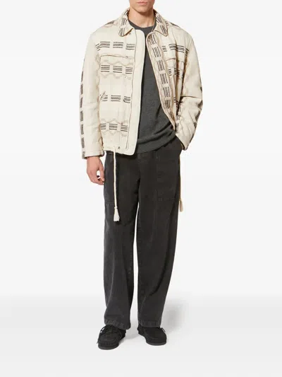 Isabel Marant Deyis Patterned Jacket In Neutral