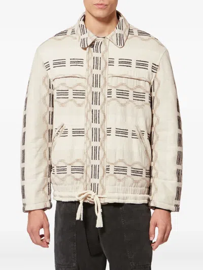 Isabel Marant Deyis Patterned Jacket In Neutral