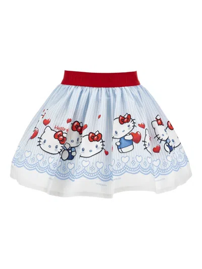 Monnalisa Hello Kitty Print Skirt In Multi